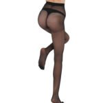 Control Top Black Sheer Stocking Slimming High Elastic Anti-Snagging Thin Stocking Tights for Women - Image 6