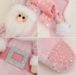 New Christmas Decoration Pink Glitter Exquisite Christmas Socks Children's Gift Candy Bag - Image 5