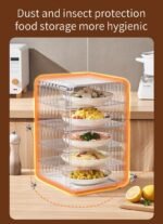 Dustproof insulated food cover box protecting food from insects hygienic multi layer kitchen storage organizer