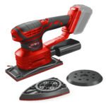 20V Cordless Sander 4000-10000rpm 6-Speed 122mm (184x92mm 148x148x100mm) Blades Nylon Housing Soft Start Constant Power DIY