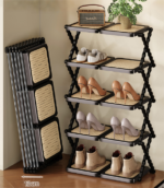 Imported foldable compact shoe rack multi layer space saving storage organizer for home and wholesale India