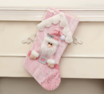 New Christmas Decoration Pink Glitter Exquisite Christmas Socks Children's Gift Candy Bag - Image 3