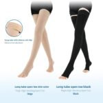 Medical-grade Second-Level Compression Calf-Length Pantyhose Vein Varicose Prevention Elastic Compression Stockings Blood Clots - Image 6