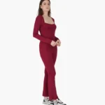 Stylish Square Neck Full Jumpsuit