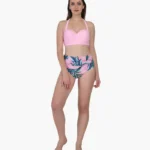 Girl’s Floral Print Bra Party Set