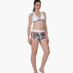 Bikini set with push-up top and printed desig