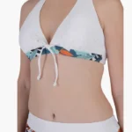 Bikini set with push-up top and printed desig