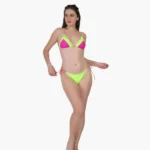 Stylish Women’s Thong Beachwear Swimwear Set