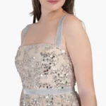 Girl’s Floral Apricot Sleeveless Mini Summer Party Dress