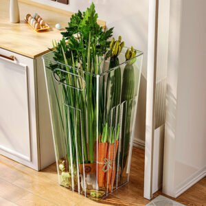 Premium Tall Clear Vegetable Storage Bin