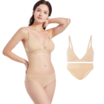 Women's Deep V Wireless Bra & Panty Set | Soft & Breathable Daily Wear