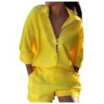 Premium Women's Casual Shirt & Shorts Co-Ord Set - Image 2
