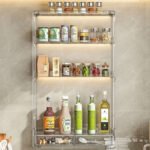 Clear Wall-Mounted Kitchen Storage Rack - Image 5