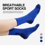 Premium Athletic Crew Socks with Cushion & Arch Support for Running - Image 5