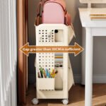 Rolling Book Storage Rack with Wheels - Image 5