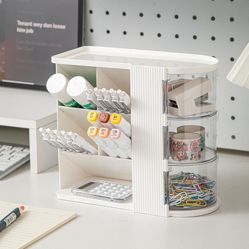 H6996773101f64332919483c9702323a9y Plastic Multi-Compartment Desk Organizer - Image 1