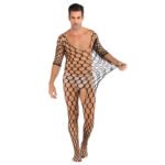 Hollow March Bodysuit Bodystocking Men Sexy One-Piece