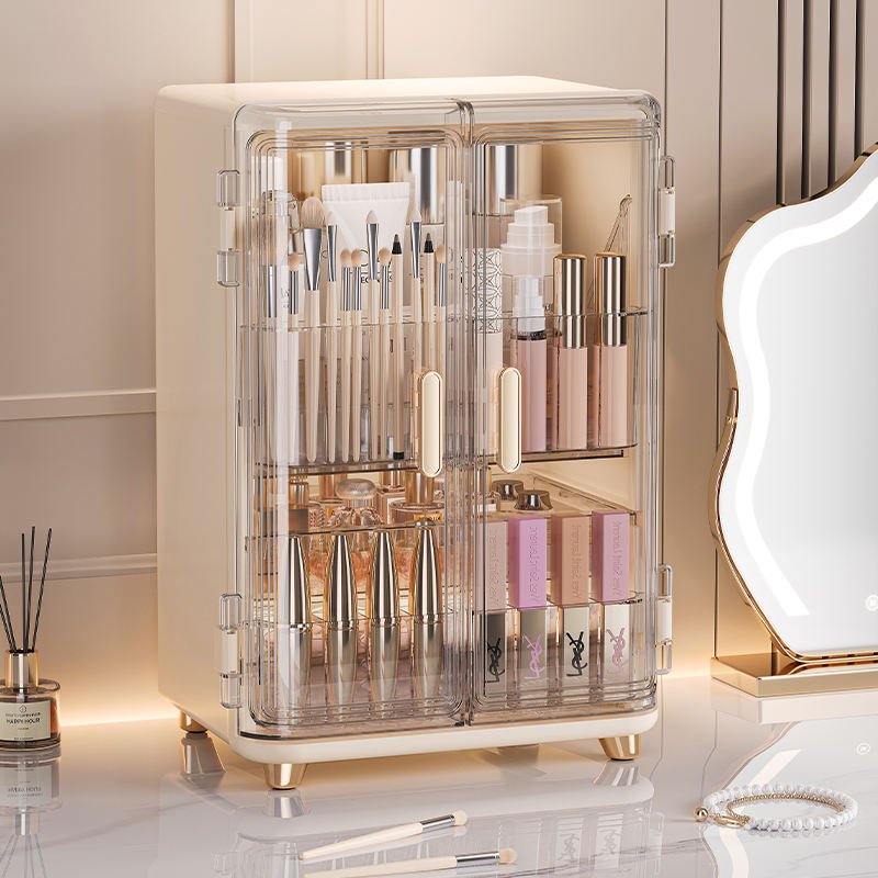 H9a070d9c7d8a4bcf9a4b9ce11fa088a5m Luxury Transparent Cosmetic Storage Cabinet - Image 1
