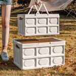 Premium Foldable Storage Box with Wooden Lid