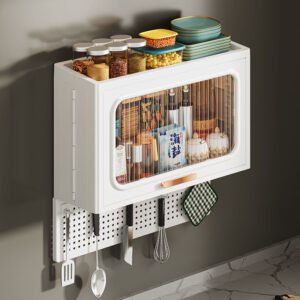 Organizer Wall-mounted Kitchen Organizers Kitchen Wall Storage With PP Hanging Board