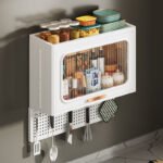 Organizer Wall-mounted Kitchen Organizers Kitchen Wall Storage With PP Hanging Board - Image 4