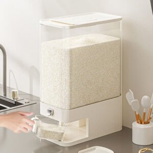 10Kgs Capacity Factory Pressed Rice Drum Moisture-proof Seal Storage Container Multigrain Rice Tank
