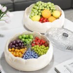 Premium Rotating 6-Compartment Snack & Fruit Tray - Image 6