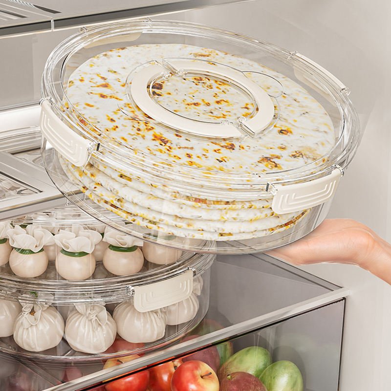 Hc4c9b526999846b3bc0568811fa6ff4eM Premium Clear Food Storage Container with Handle - Image 1