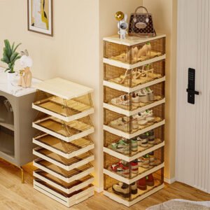 Premium Foldable Transparent Shoe Storage Cabinet