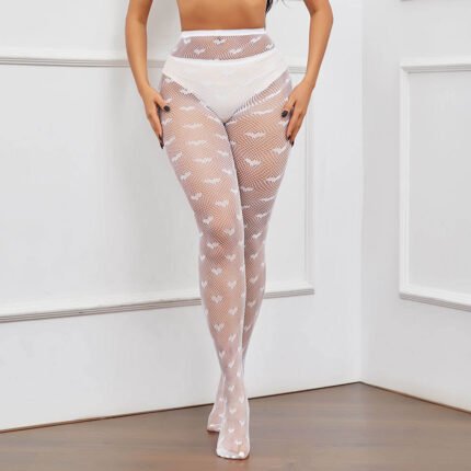 Women's Premium Jacquard Fishnet Stockings