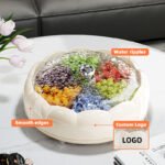Premium Rotating 6-Compartment Snack & Fruit Tray - Image 5