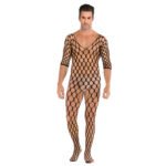 Hollow March Bodysuit Bodystocking Men Sexy One-Piece - Image 2