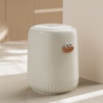 Waterproof Plastic Waste Bin with Push-Top Lid - Image 3