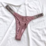 Premium Women's Rhinestone Thong Panty