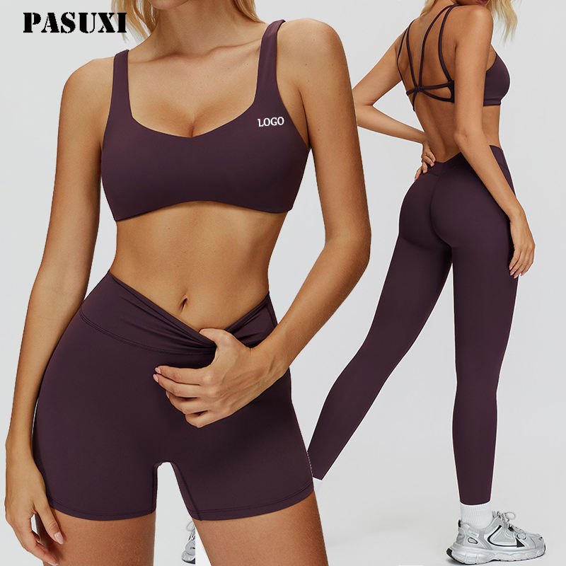 He815977f41084888bbb4477f217026dc9 Women's Seamless Gym Wear Set with High Waist Leggings - Image 1
