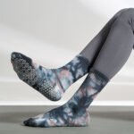 Women's Grip Yoga Socks | Non-Slip Cotton Crew Socks for Pilates & Fitness - Image 3