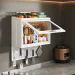 Organizer Wall-mounted Kitchen Organizers Kitchen Wall Storage With PP Hanging Board - Image 3