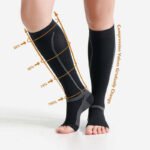 Athletic Open Toe Compression Socks for Running, Walking & Fitness - Image 3