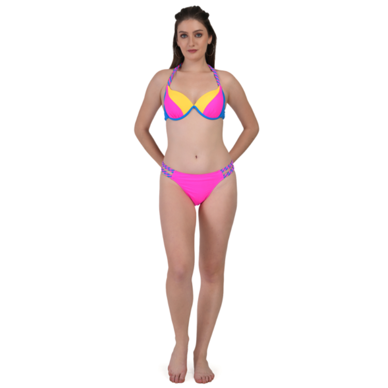Untitled design (31) Girl’s Multi-colour Bikini Set - Image 1
