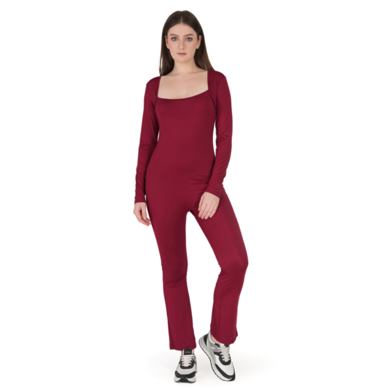 Untitled design (44) Stylish Square Neck Full Jumpsuit - Image 1