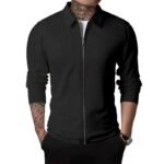 Men's Slim Fit Zip-Up Fleece Jacket - Image 4