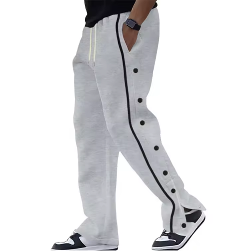 H06bee088e6b54536b9d092c3fc28b6d6d Premium Men's Side Stripe Sweatpants - Image 1