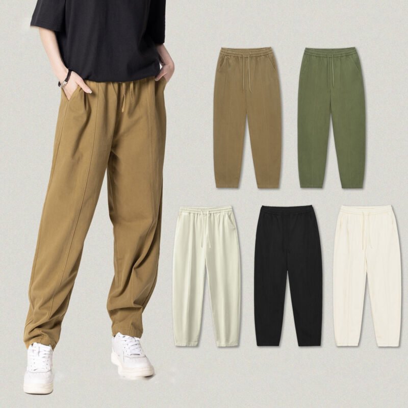 Premium Men's 100% Cotton Straight Pants