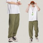 Premium Men's 100% Cotton Straight Pants - Image 2