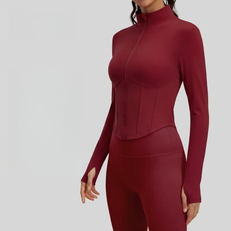 H50c6e60d7ed7433684bc75af9b06cb73J Women's Slim Fit Gym & Yoga Jacket - Image 1