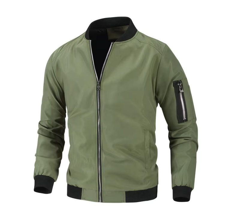 H685e2b2ff16946d1b7cbde5c34ad2de1y Men’s Stylish Bomber Jacket – Casual Varsity Wear - Image 1