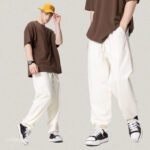 Premium Men's 100% Cotton Straight Pants - Image 3