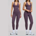 Women’s Stretchable Backless Activewear Set