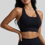 Women Yoga Activewear Halter Twist Back Sports Bra Buttery Soft Stretchy for Gym Running Daily