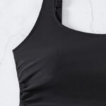 Women’s High-Waist Tankini Crop Top & Boxer Shorts Set